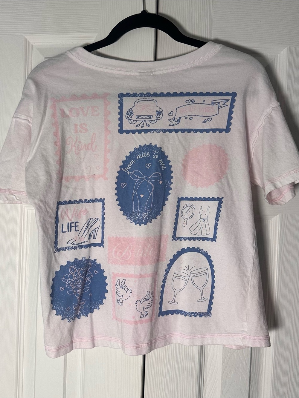 Tie-dye bridal tee